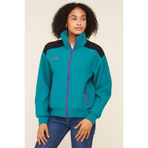 Vintage 1990s Columbia Womens Radial Sleeve Full Zip Blue Fleece Jacket Size M